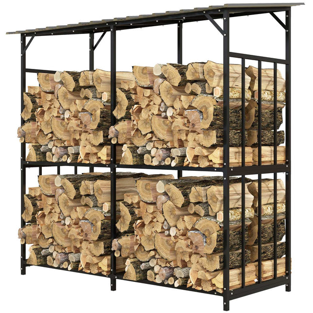 Outdoor wooden rack with lid - 1.17 m³, 100 kg capacity