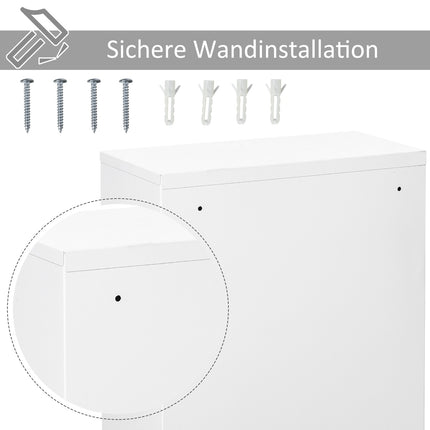 Lockable First Aid cabinet in steel, 3 compartments, 40x60 Cm