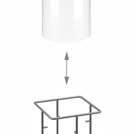 Fish Observation Column for Ponds, UV-Stable Acrylic