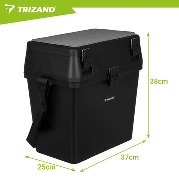 Fishing Box Seat Organizer with Strap, 38×34×21 cm
