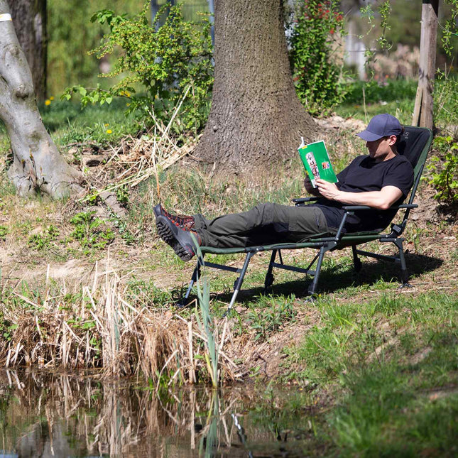 Fishing Chair with Footstool, Foldable, Lightweight