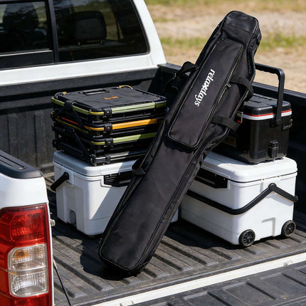 Fishing Rod Bag, 5 Compartments, Black, 150 cm