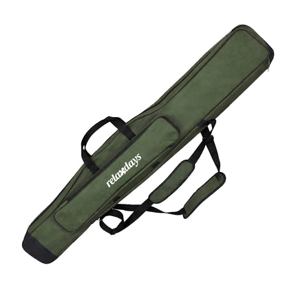 Fishing Rod Bag, 5 Compartments, Green, 130 cm