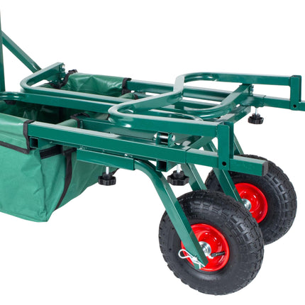 Fishing Trolley with Bag – Metal Frame, Pneumatic Tyres