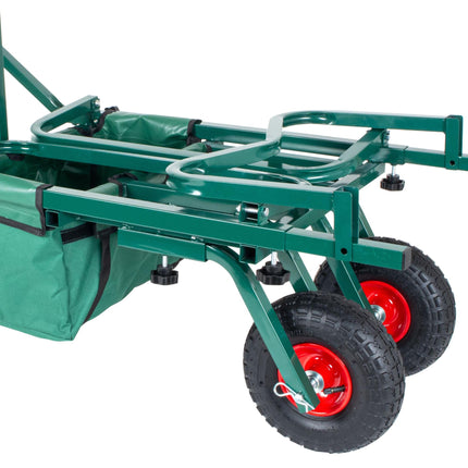Fishing Trolley with Bag – Metal Frame, Pneumatic Tyres