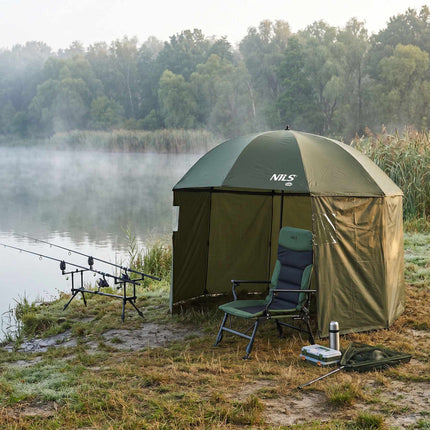 Fishing Umbrella With Side Walls, 250 cm Canopy