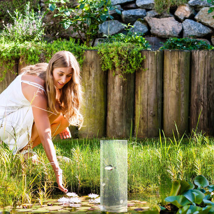 Fish pillar for pond garden