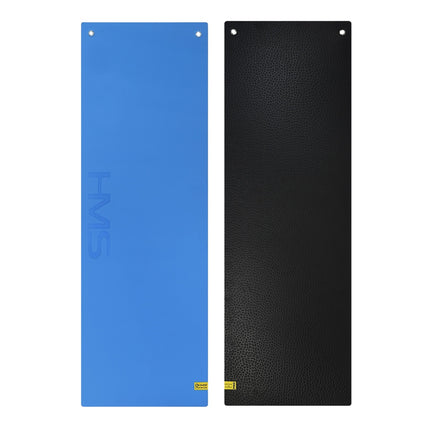 Fitness Mat, Blue-Black, Non-Slip, 6mm Thick