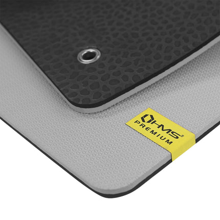 Fitness Mat, Gray-Black, Non-Slip, 6mm Thick