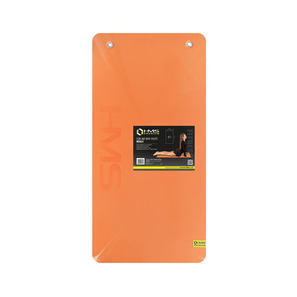 Fitness Mat, Orange-Black, Non-Slip, 6mm Thick