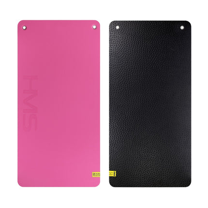 Fitness Mat, Pink-Black, Non-Slip, 6mm Thick