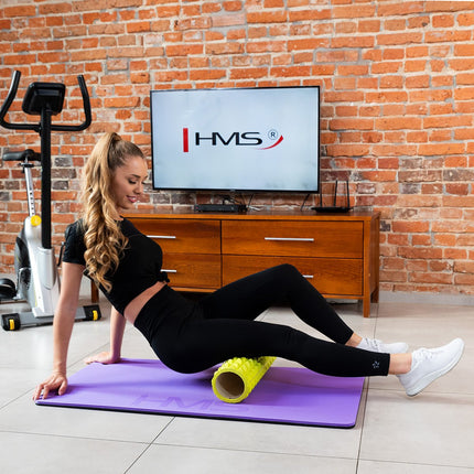 Fitness Mat, Violet-Black, Non-Slip, 6mm Thick