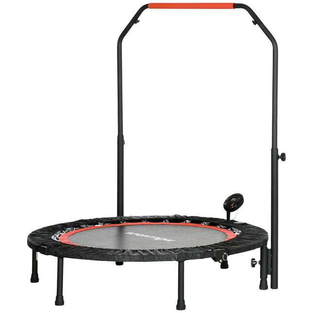 Fitness Mini trampoline, 102 cm, adjustable handle, 100 kg capacity