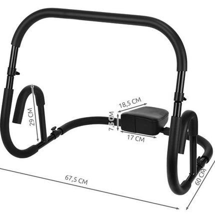 Fitness roller cradle for crunches