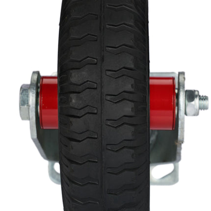 Fixed Pneumatic Wheel Load Castor with Steel Plate