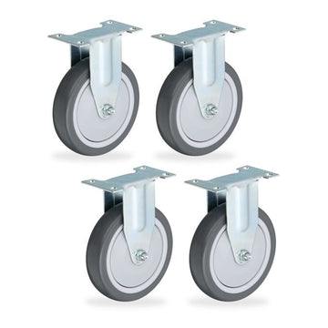 Fixed wheels, 4-pack