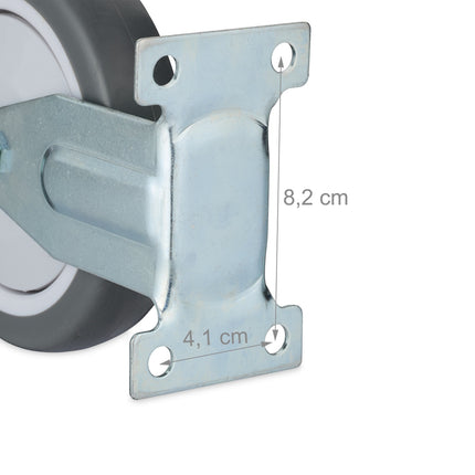 Fixed wheels, 4-pack