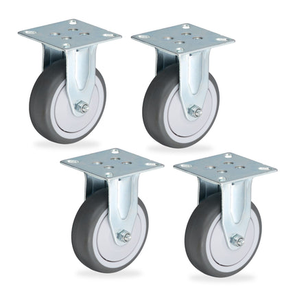 Fixed wheels, 4-pack