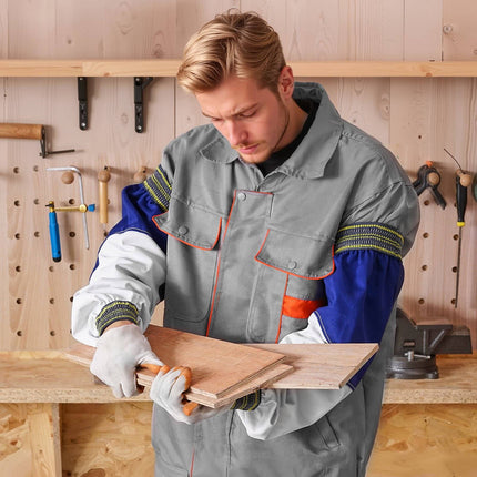 Flame Resistant Welding Sleeves, Sheepskin, 22 In, Elastic Cuffs