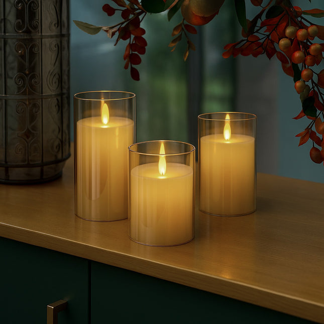 Flameless LED Candles Set with Remote Control