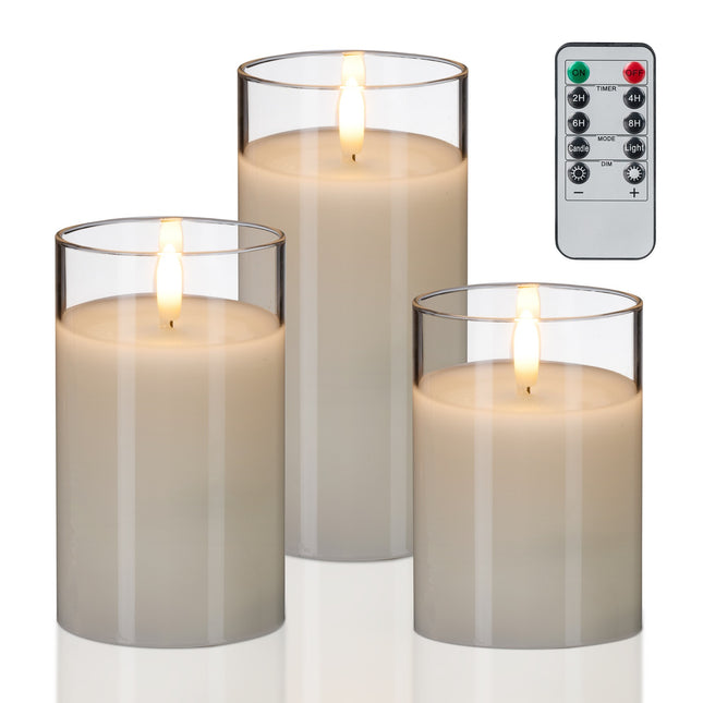 Flameless LED Candles Set with Remote Control