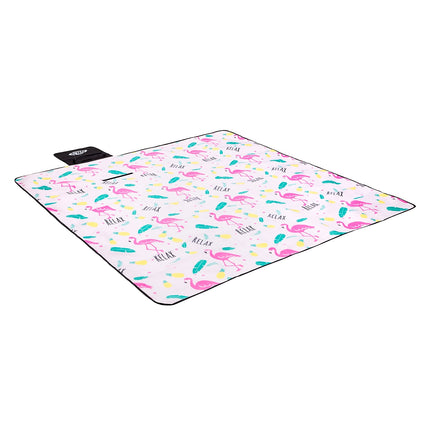 Flamingo Picnic Mat 200x200 cm, Waterproof PE Alu