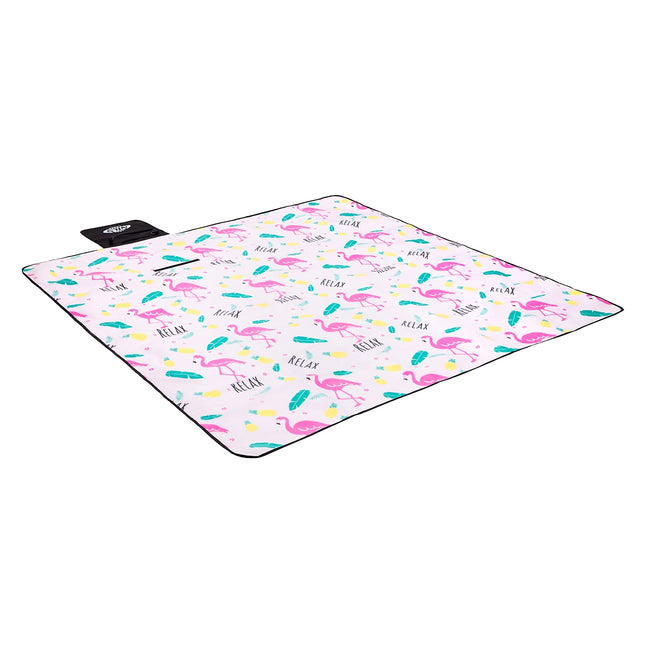 Flamingo Picnic Mat 200x200 cm, Waterproof PE Alu