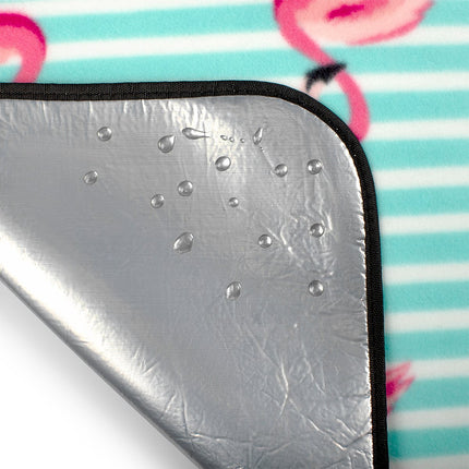 Flamingo Picnic Mat 200x200 cm, Waterproof PE/Alu