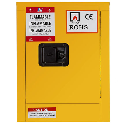 Flammable Liquid Safety Cabinet, 11 Gallon, 3-Point Lock
