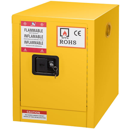 Flammable Liquid Safety Cabinet, 11 Gallon, 3-Point Lock