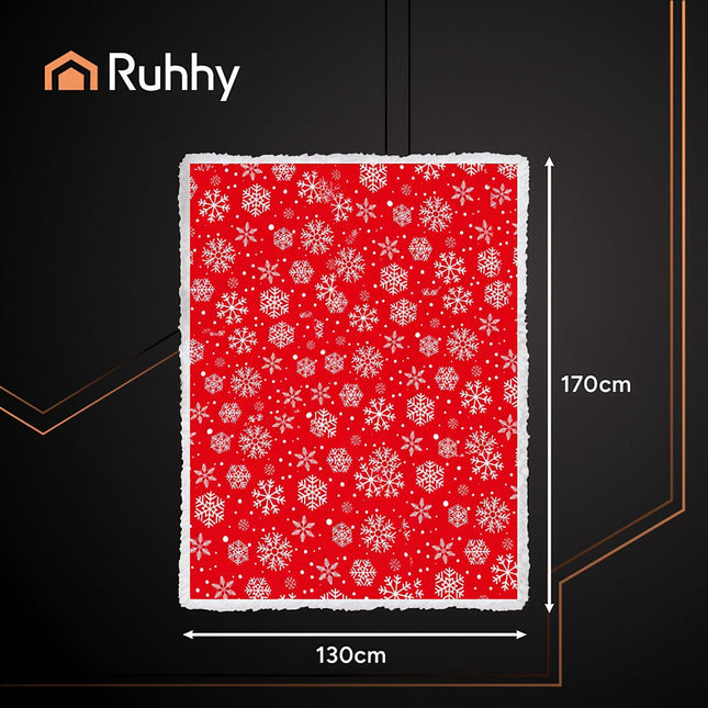 Flannel Christmas Blanket, Double-Sided, 130x170 cm