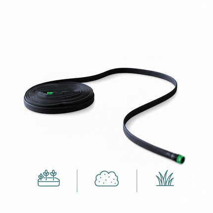Flat Drip Hose for Hedges and Beds, Flexible Lengths