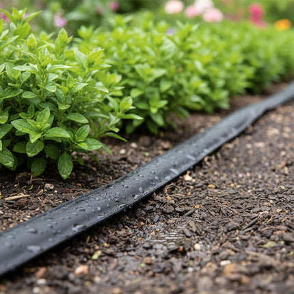 Flat Drip Hose for Hedges and Beds, Flexible Lengths