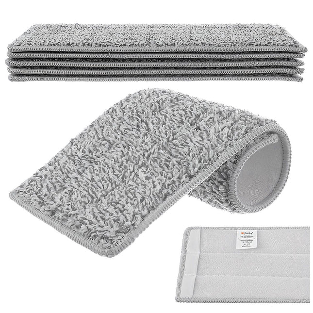 Platte dweilhoezen 33x12cm, 5 stuks, met klittenband, absorberend.