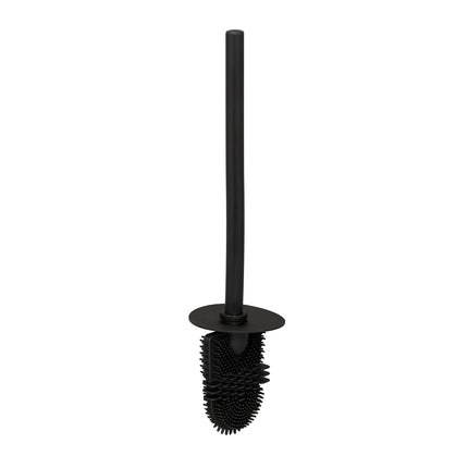 Flat Toilet Brush with Wall-Mounted Holder