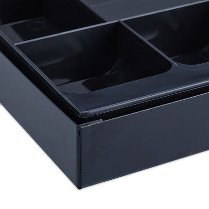 Flat cash box with 2 keys