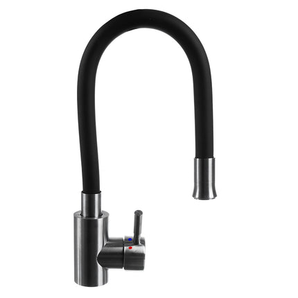 Flexible Spout Kitchen Faucet - Stainless Steel