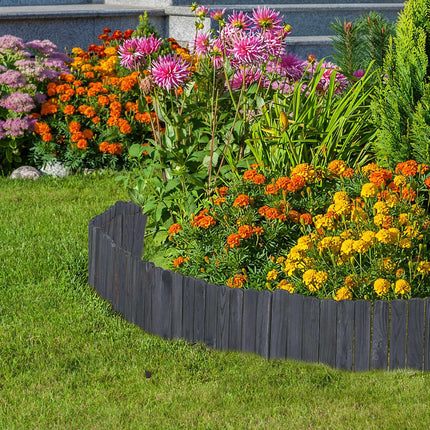 Flexible Wooden Garden Bed Edging – Spruce Finish