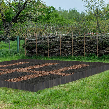 Flexible Wooden Garden Bed Edging – Spruce Finish
