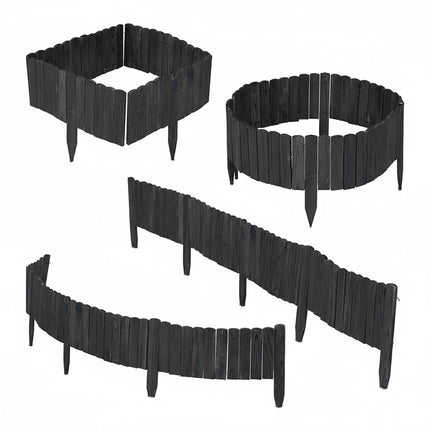 Flexible Wooden Garden Bed Edging – Spruce, Wire Backing