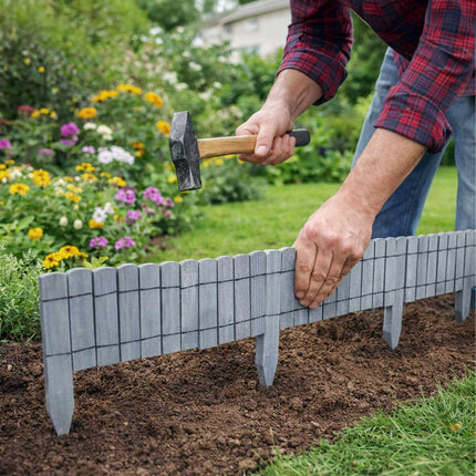 Flexible Wooden Garden Edging – Weather-Resistant, Easy Installation