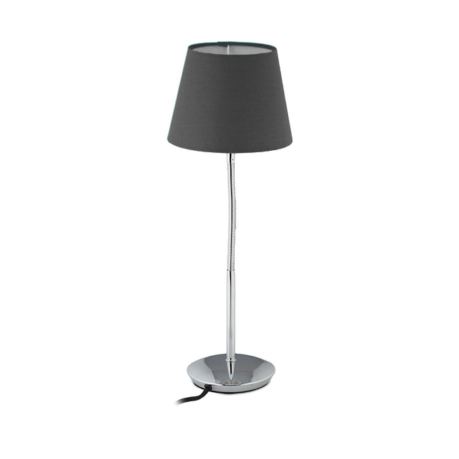 Flexible table lamp with fabric shade
