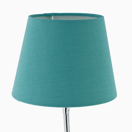 Flexible table lamp with fabric shade
