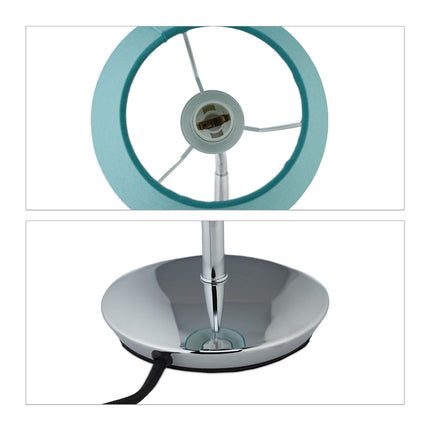 Flexible table lamp with fabric shade
