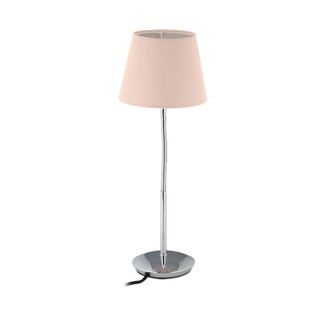 Flexible table lamp with fabric shade