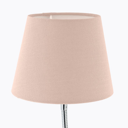 Flexible table lamp with fabric shade