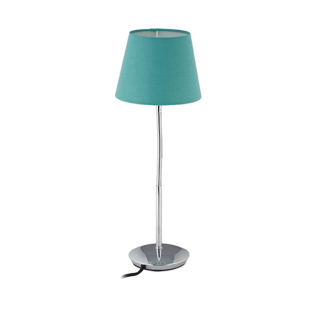 Flexible table lamp with fabric shade