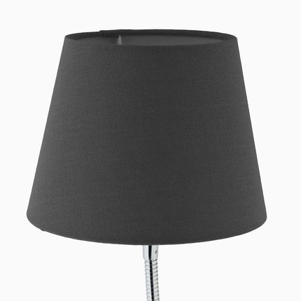 Flexible table lamp with fabric shade