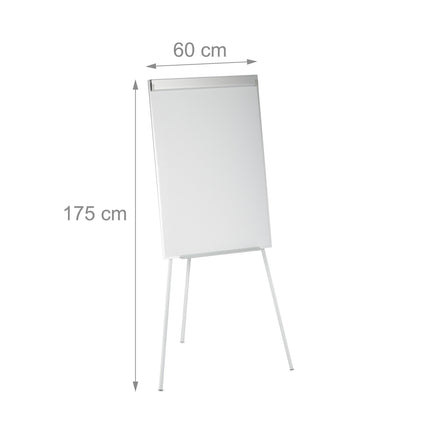 Flipchart Whiteboard with Paper Holder, Magnetic Surface
