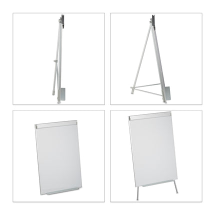 Flipchart Whiteboard with Paper Holder, Magnetic Surface